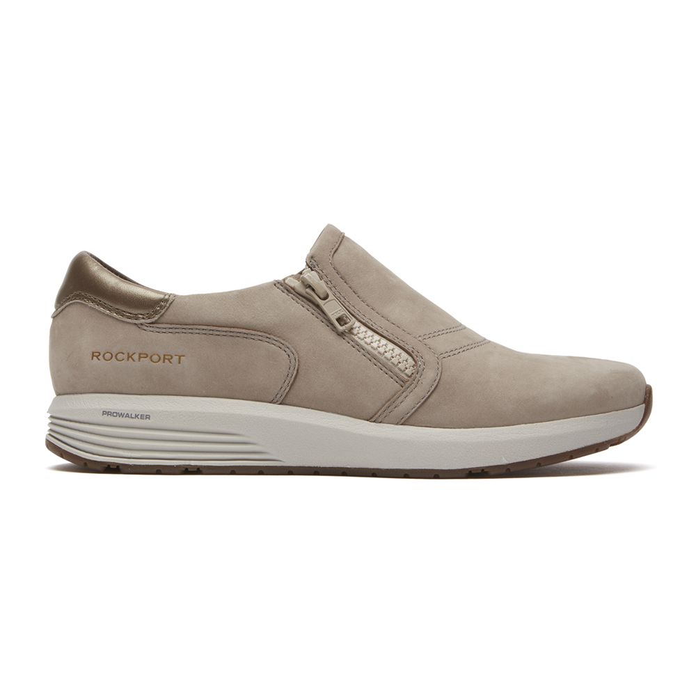 Rockport Canada Trustride Prowalker Slip-On - Womens Sneakers Taupe (ZFH164582)